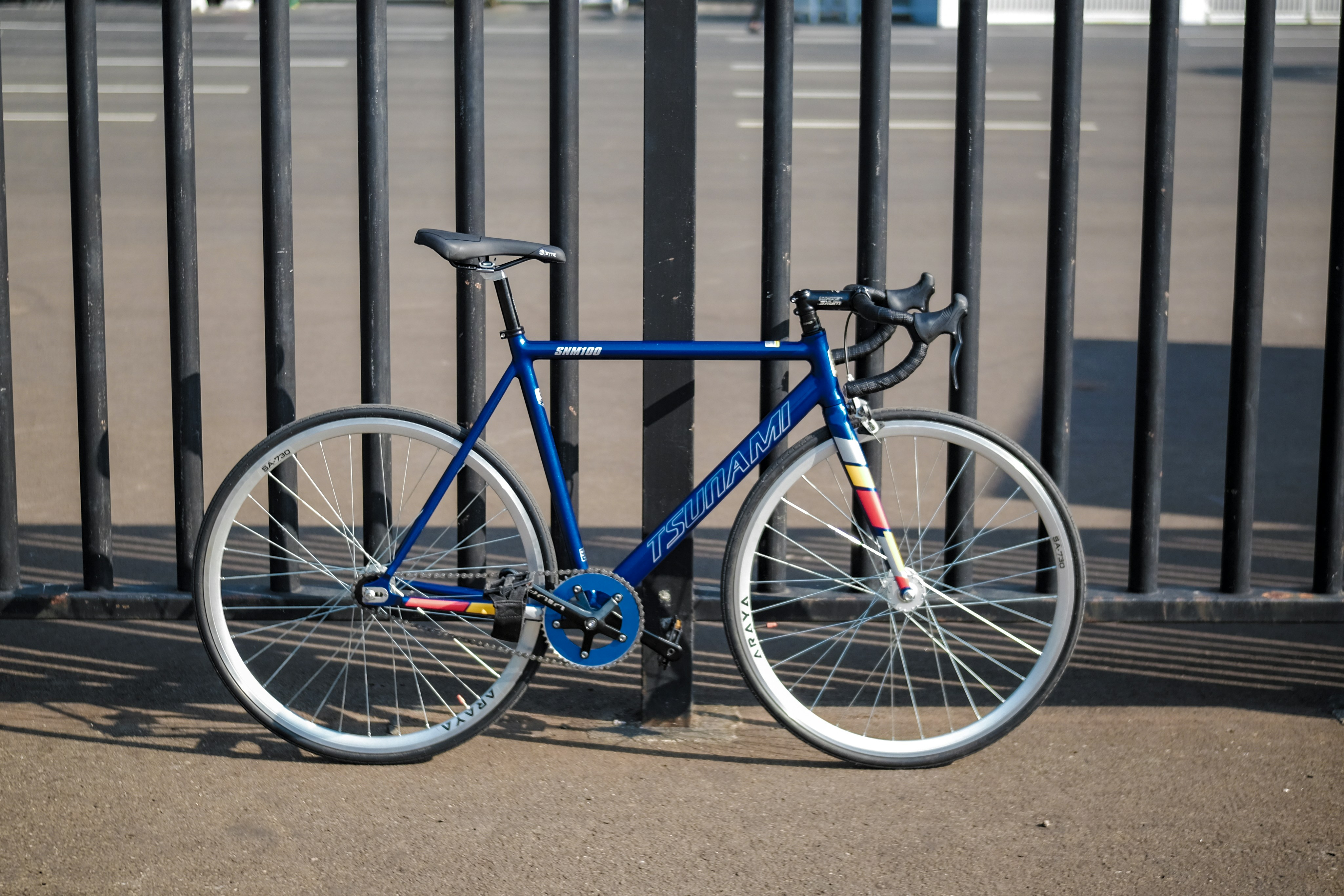 white road bike stem