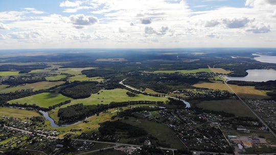 aerial view of green grass field during daytime in Ruza Russia