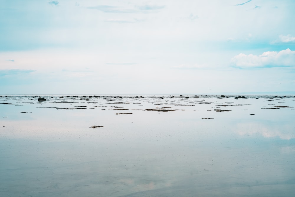 Cuerpo de agua bajo el cielo nublado durante el día