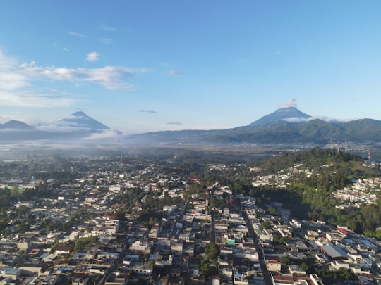 aerial view of city buildings during daytime in Chimaltenango Guatemala