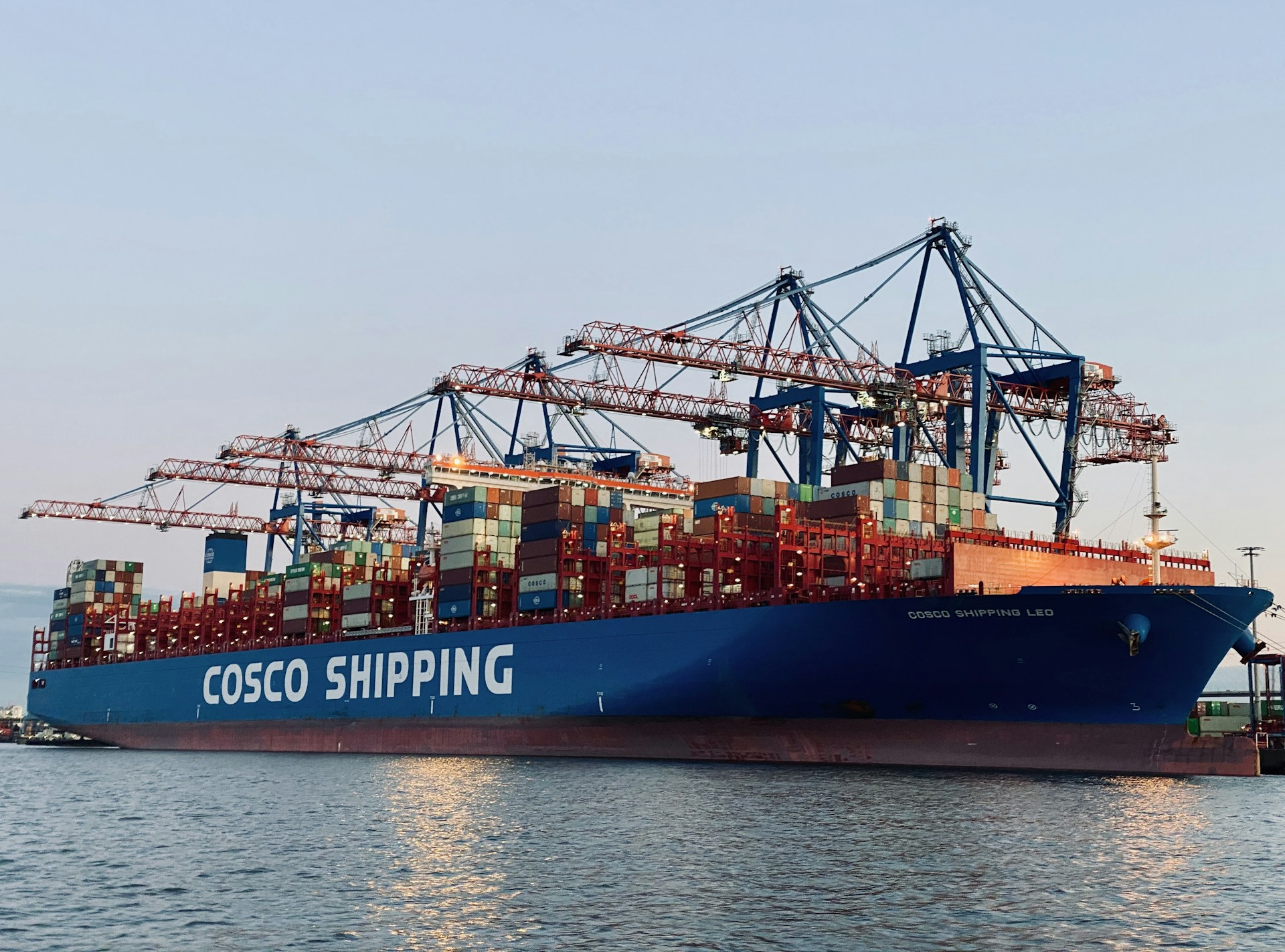 cargo ship on dock during daytime