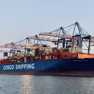 cargo ship on dock during daytime