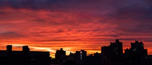 A vibrant sunset view from the hotel terrace.