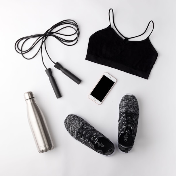 black and white drawstring pouch
