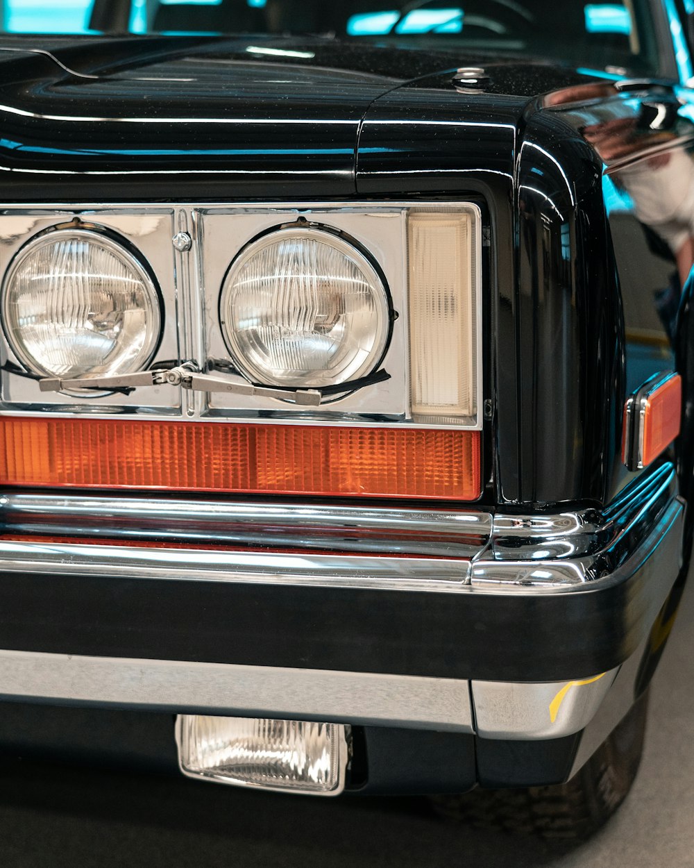 red and black vintage car