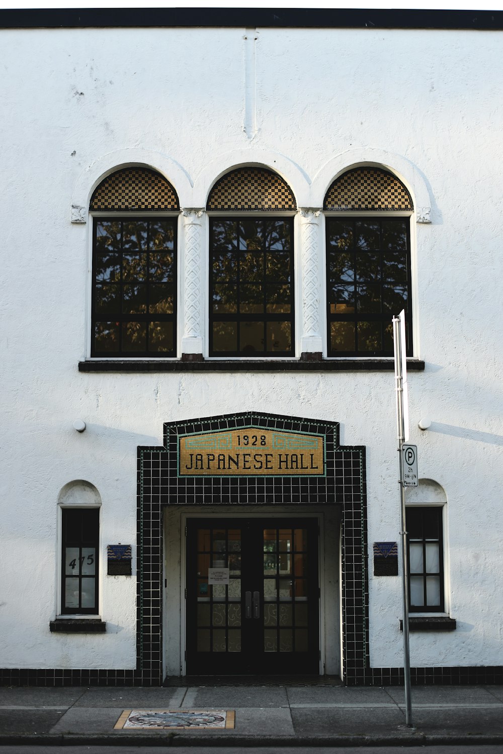 white and black concrete building