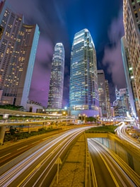 time lapse photography of city during night time