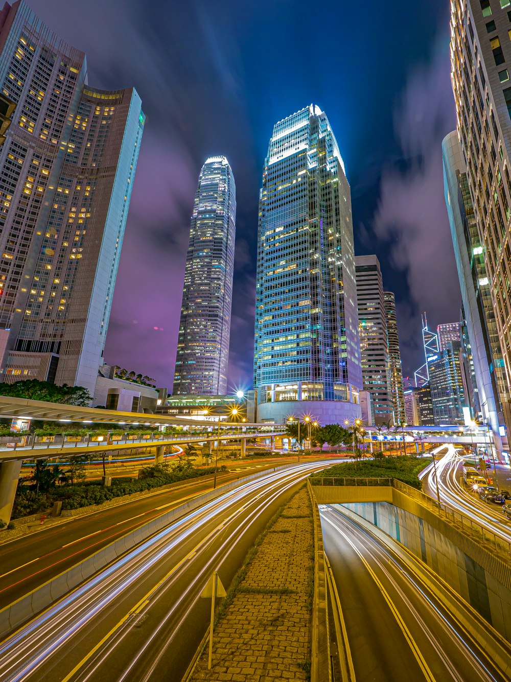 time lapse photography of city during night time