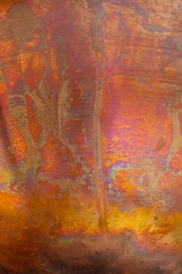 orange and yellow abstract painting