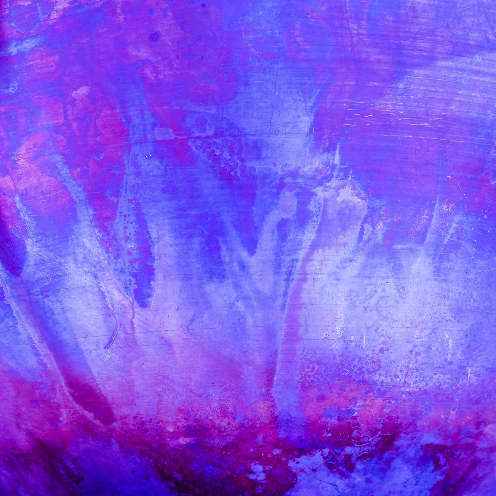 purple and blue abstract painting