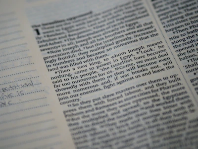 Close-up of a printed evidence index system with highlighted sections and neat handwriting.