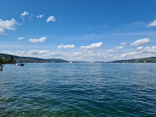 blue sea under blue sky and white clouds during daytime in Wädenswil Switzerland