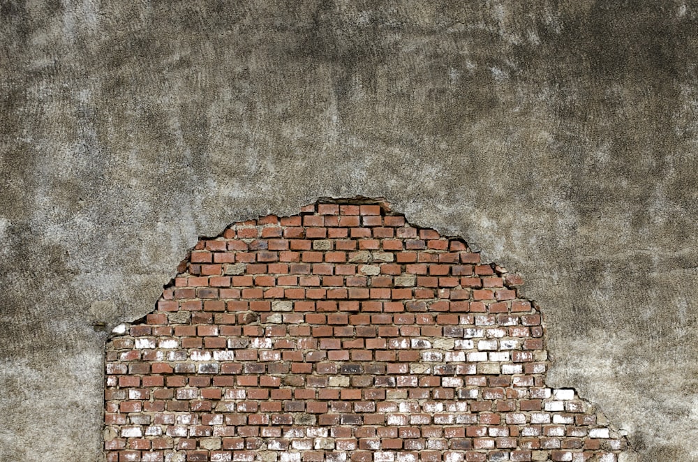 brown and white brick wall