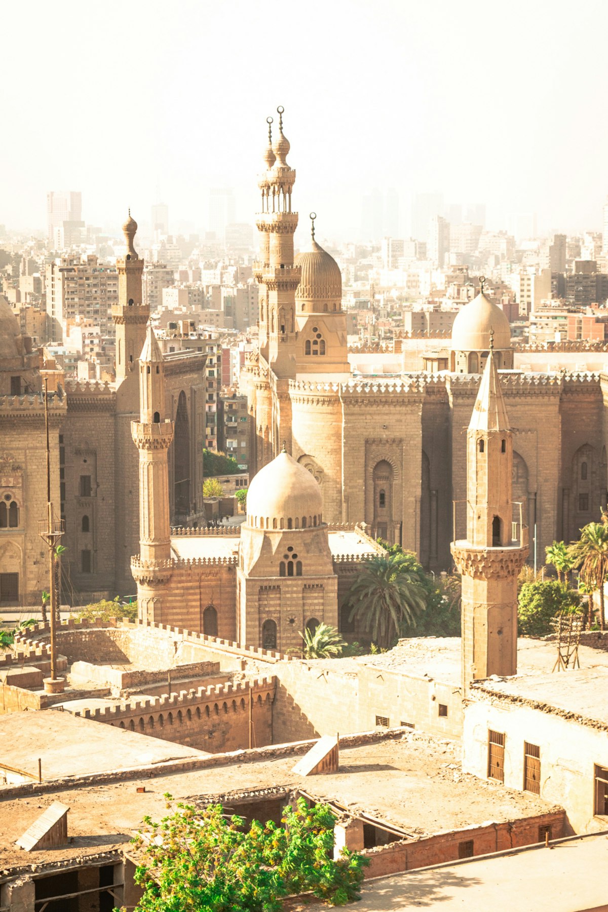 Cairo December — the Nile riverfront from Zamalek at dusk on a clear winter evening