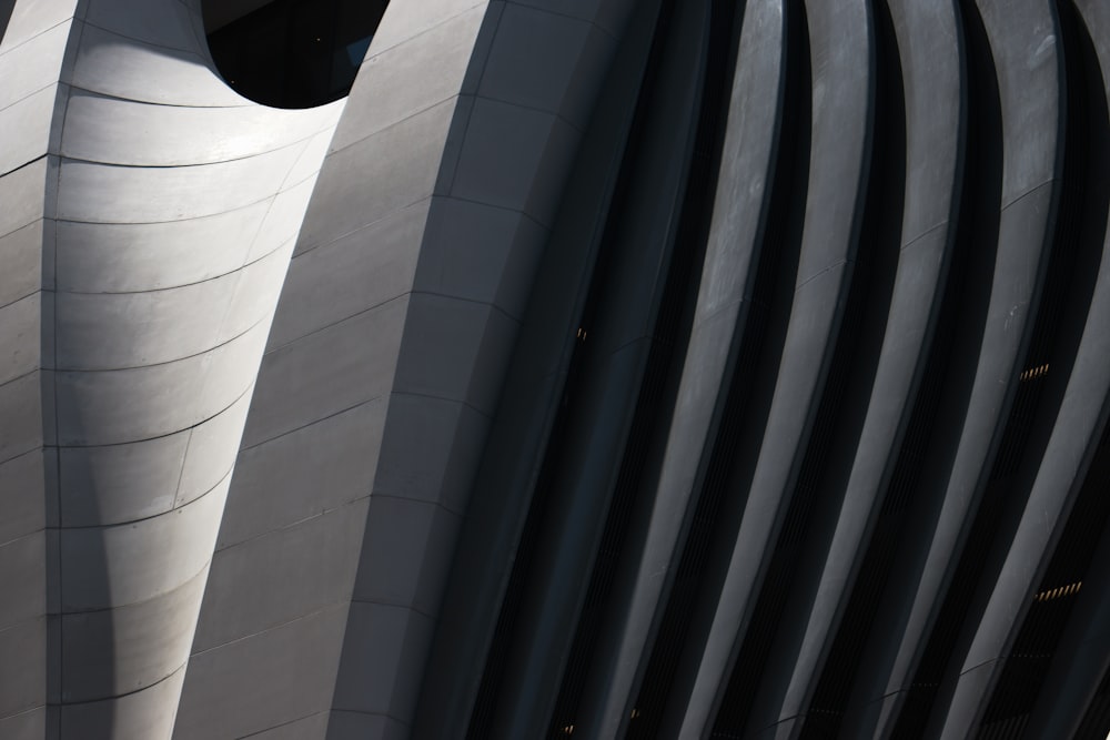 white and black concrete building