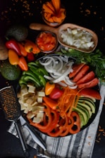 sliced carrots and green vegetable salad