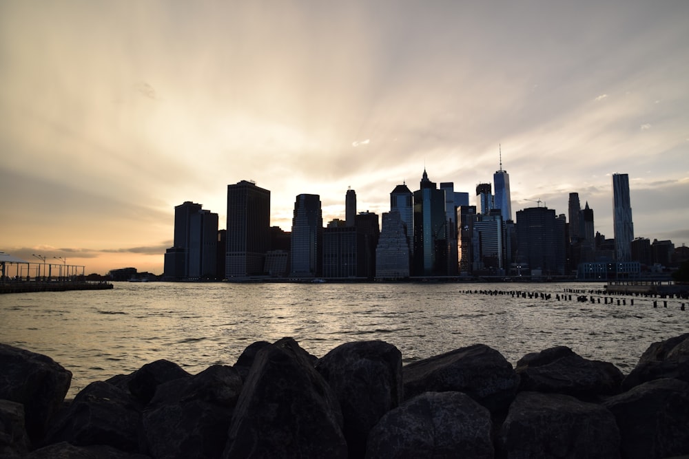 city skyline across the sea during daytime