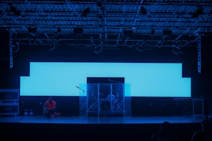man in red shirt standing on white metal ladder