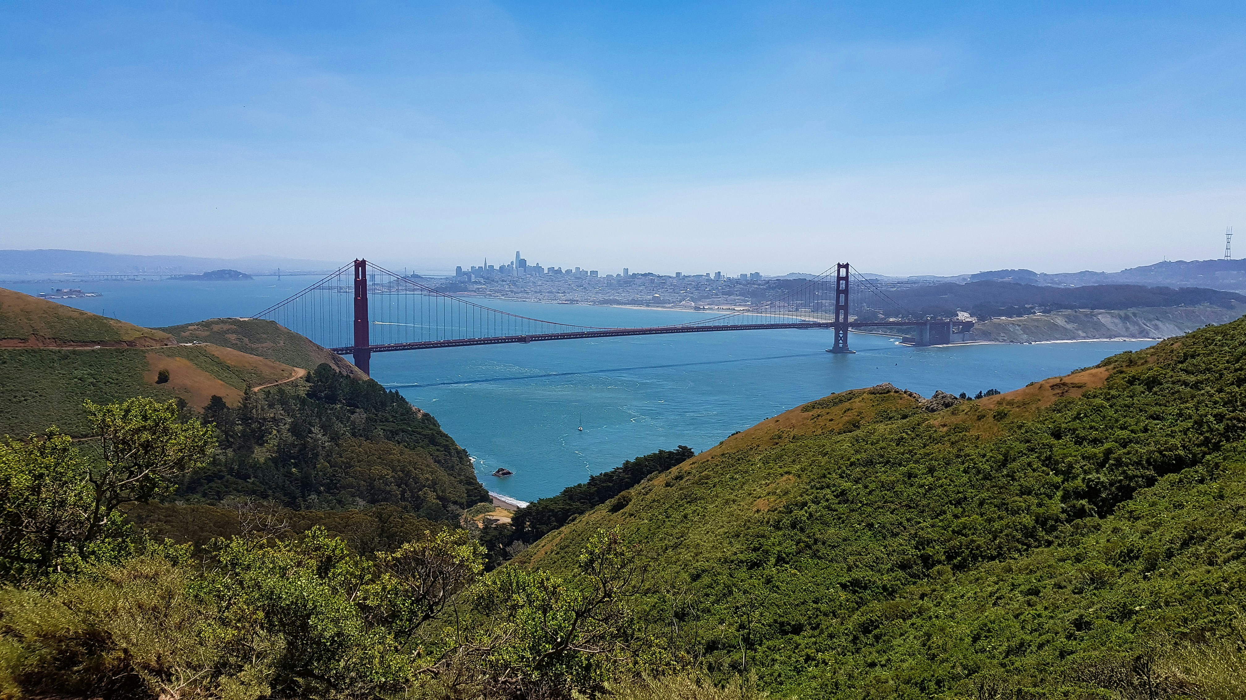Panoramic View of the Golden Gate Bridge, San Francisco, California, USA