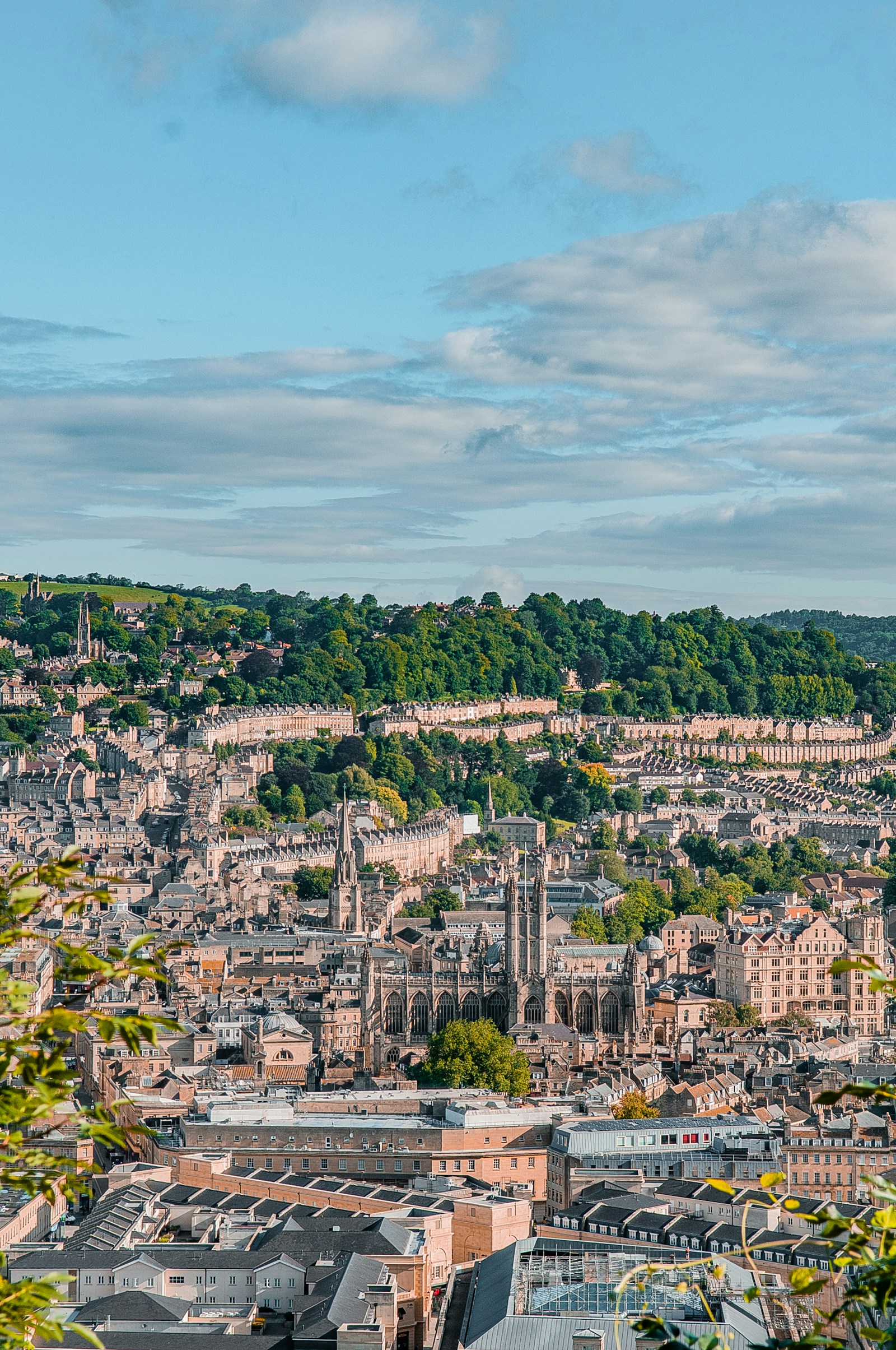 Bath city aerial view
