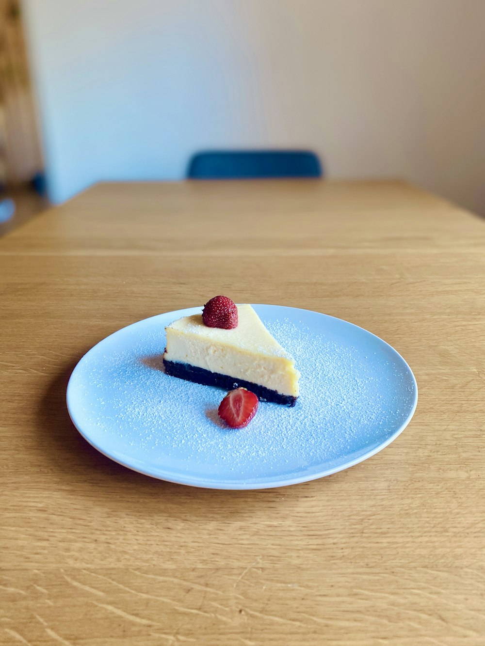 strawberry cake on white ceramic plate