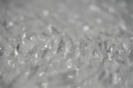 Close-up of bubble wrap showcasing its cushioning properties.