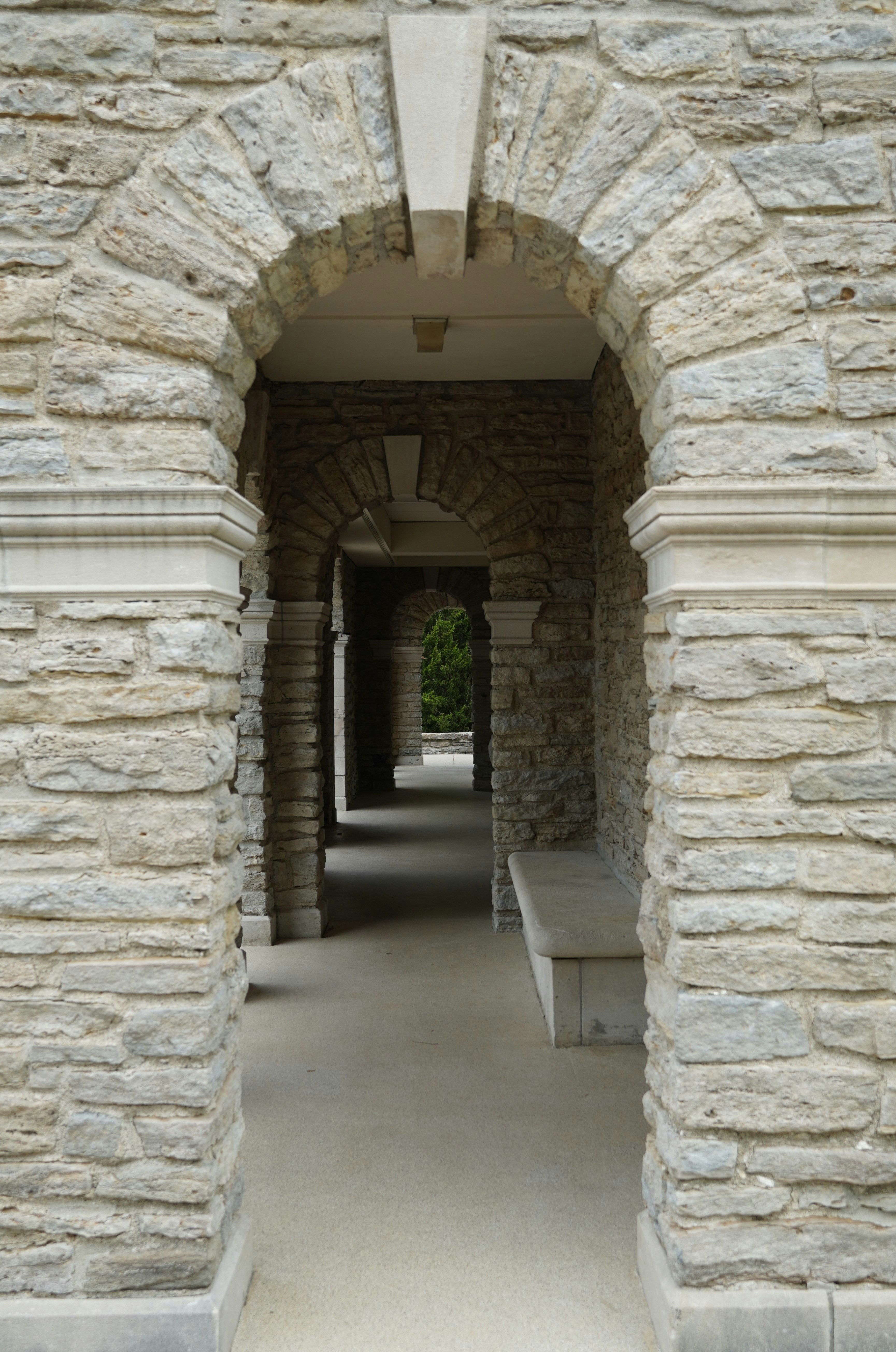 Doorway at Alms Park in Cincinnati, Ohio.