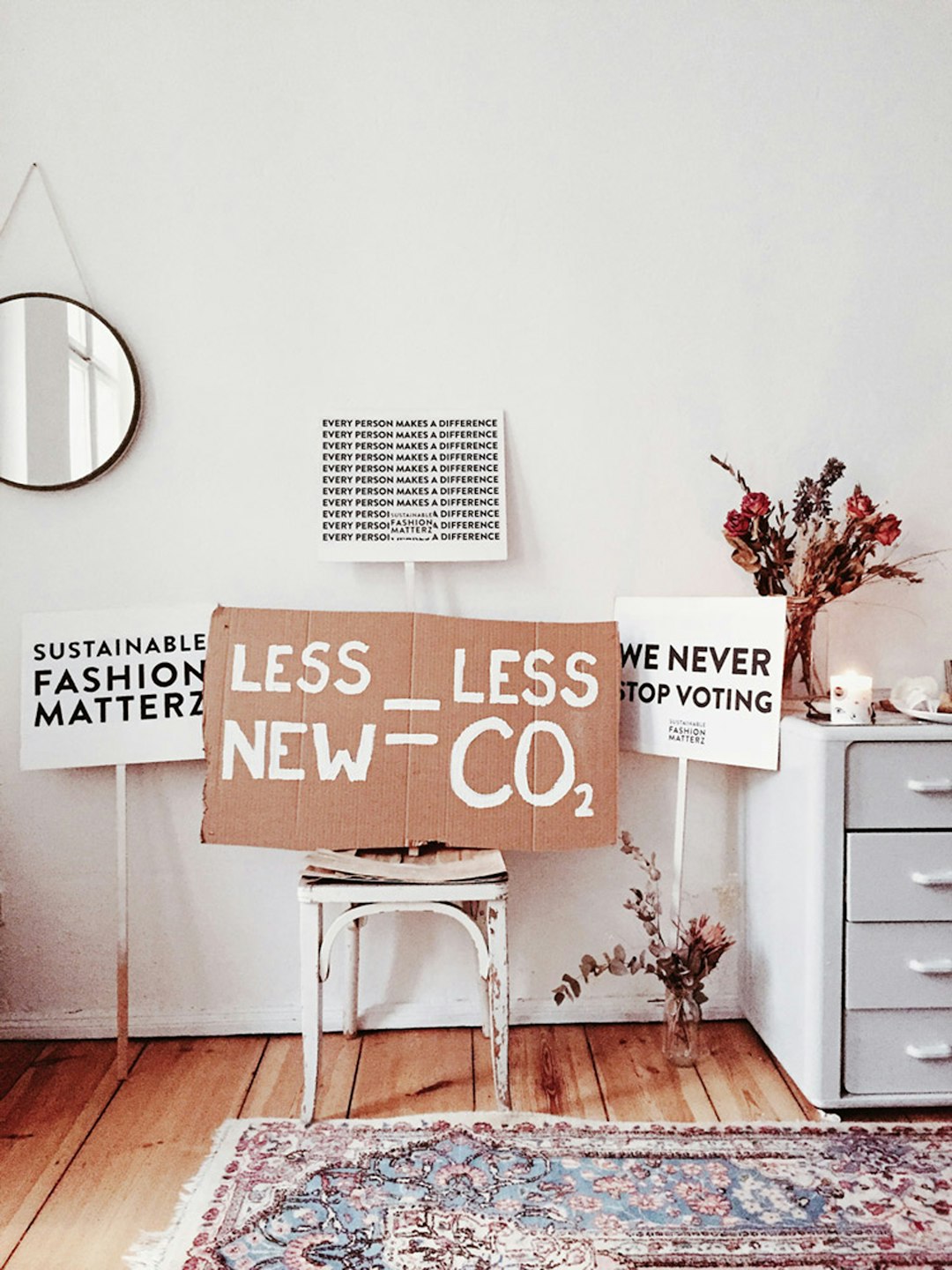 Sustainable Fashion Matterz Activism Signs
