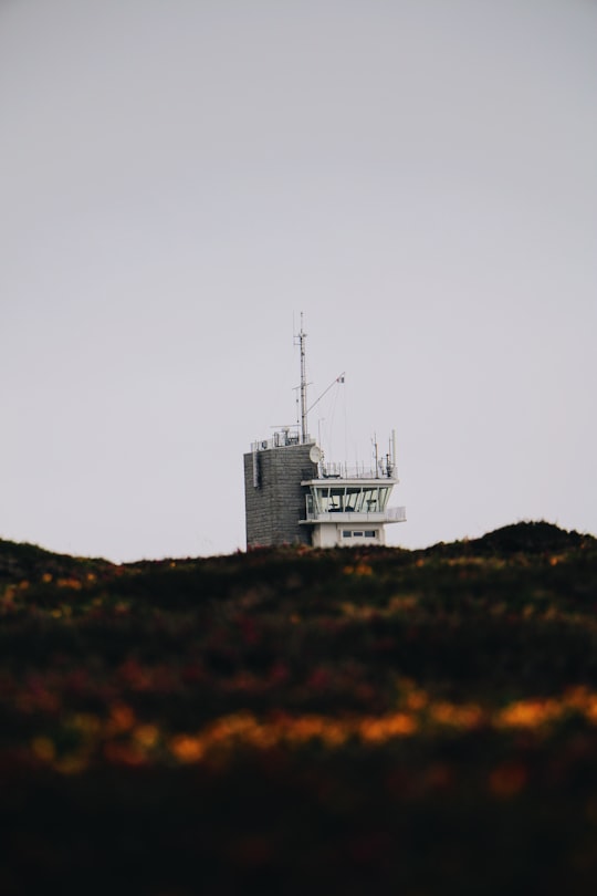 white concrete building on top of hill in Morgat France