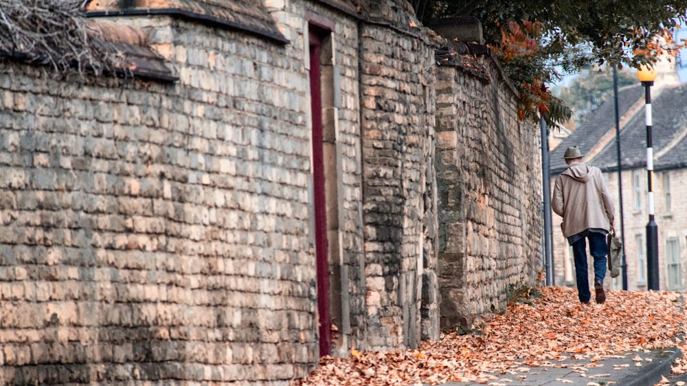 red and grey brick wall