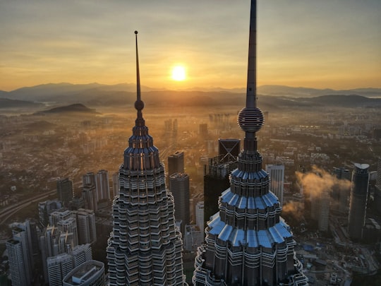 high rise building during sunset in KLCC Malaysia