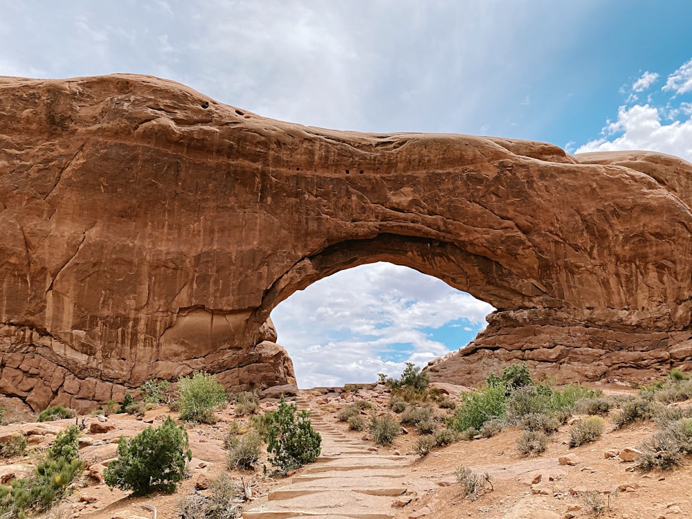 brown rock formation under blue sky during daytime