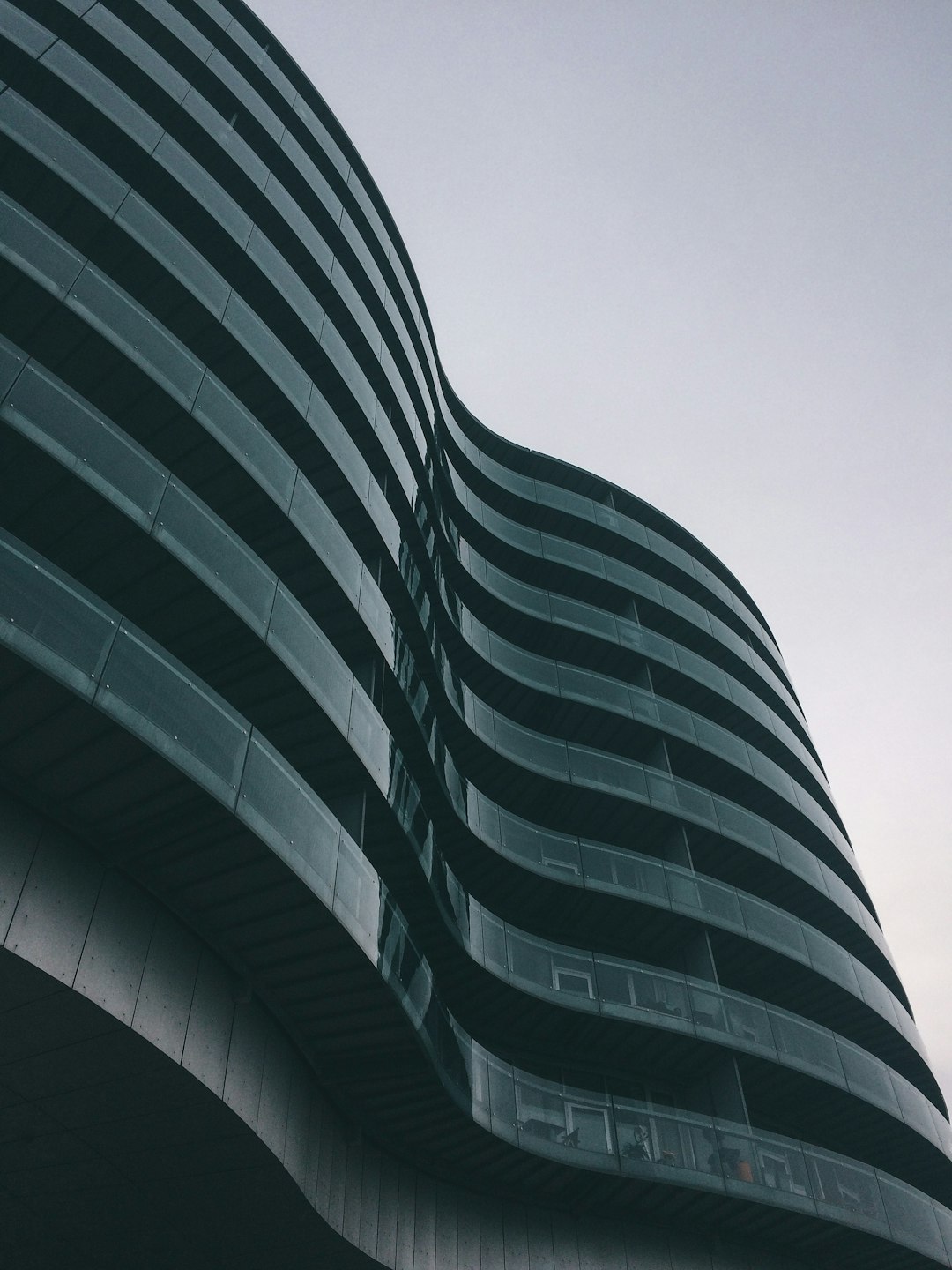 black and white concrete building