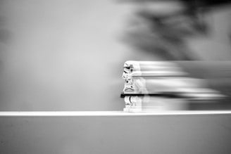 grayscale photo of a car