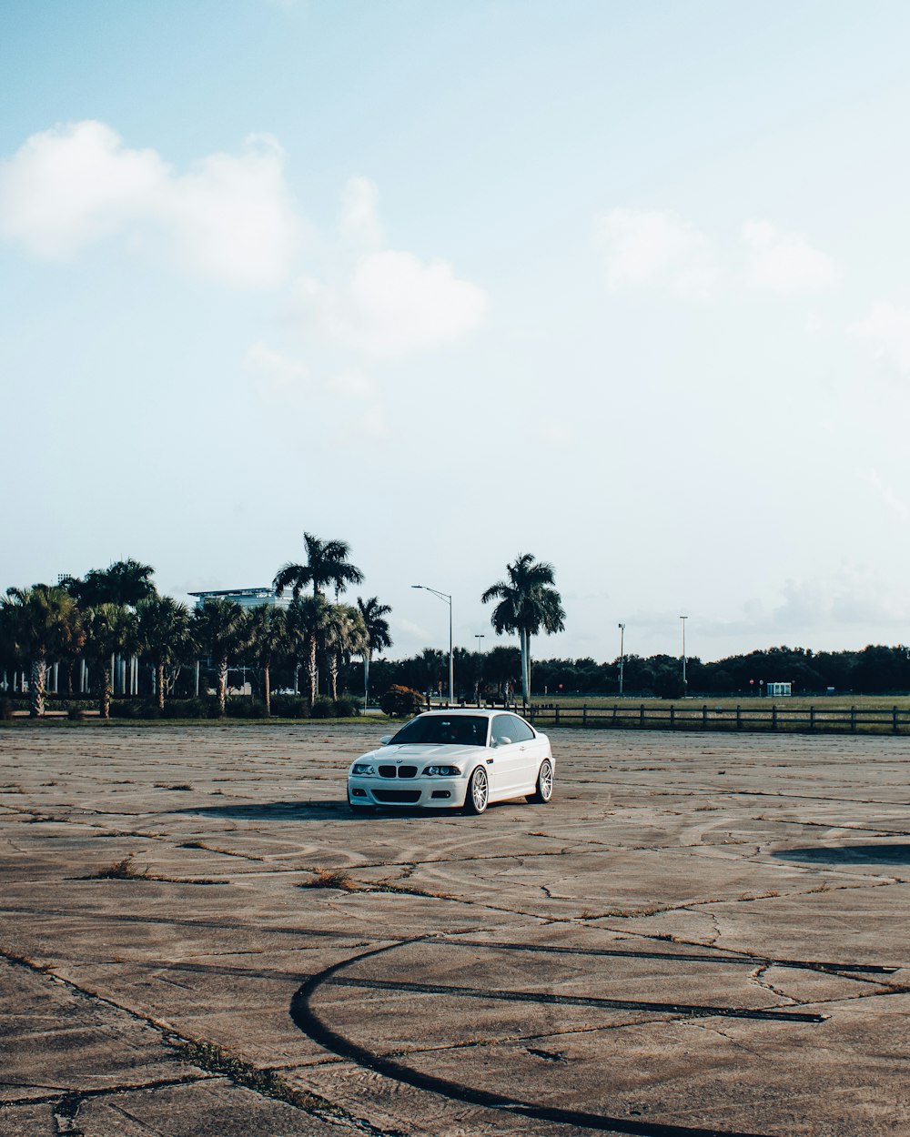 white car on road during daytime