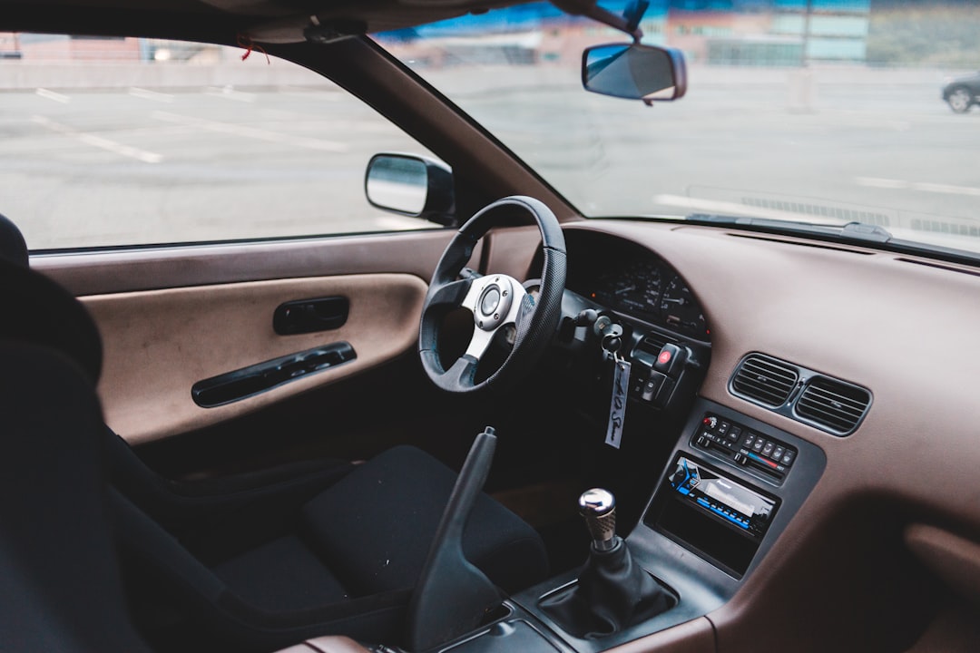 black and silver bmw car interior