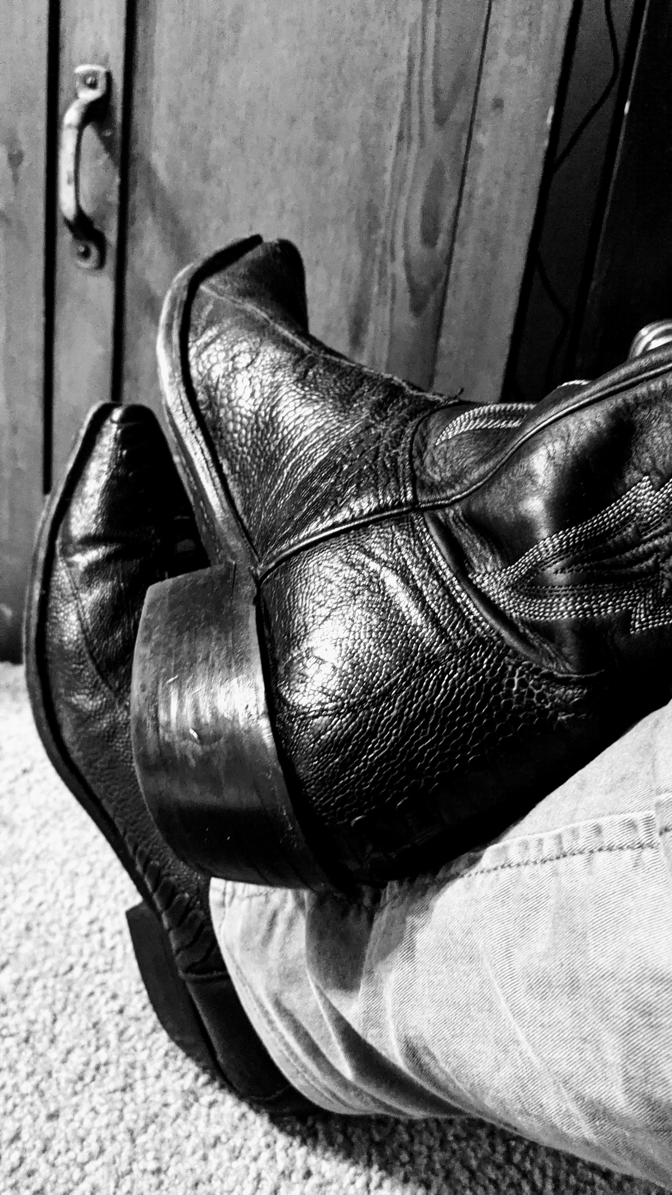 Classic Leather Cowboy Boots