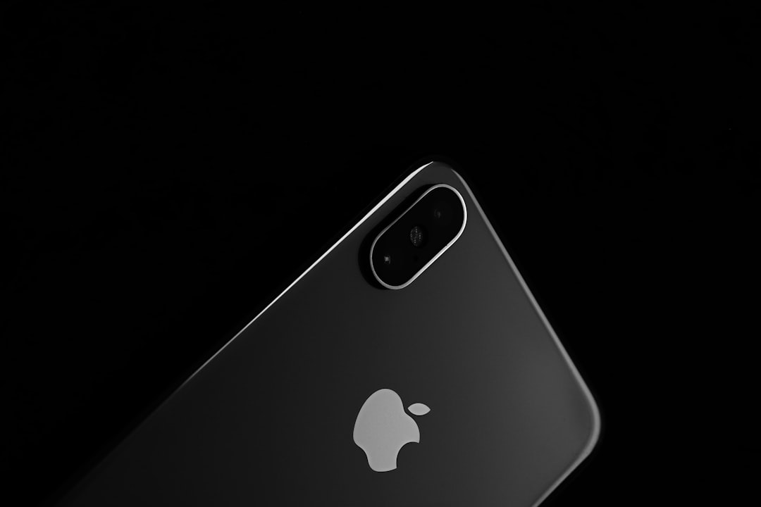 black and white apple logo