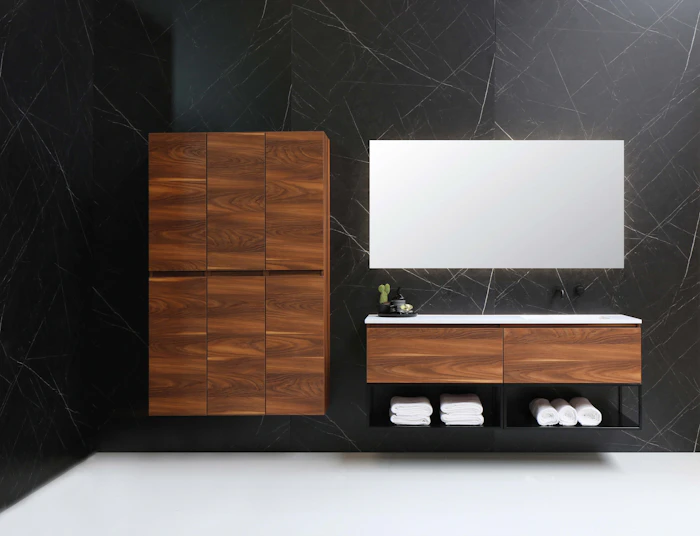 Bathroom vanity installation Houston TX Olafab Cabinetry