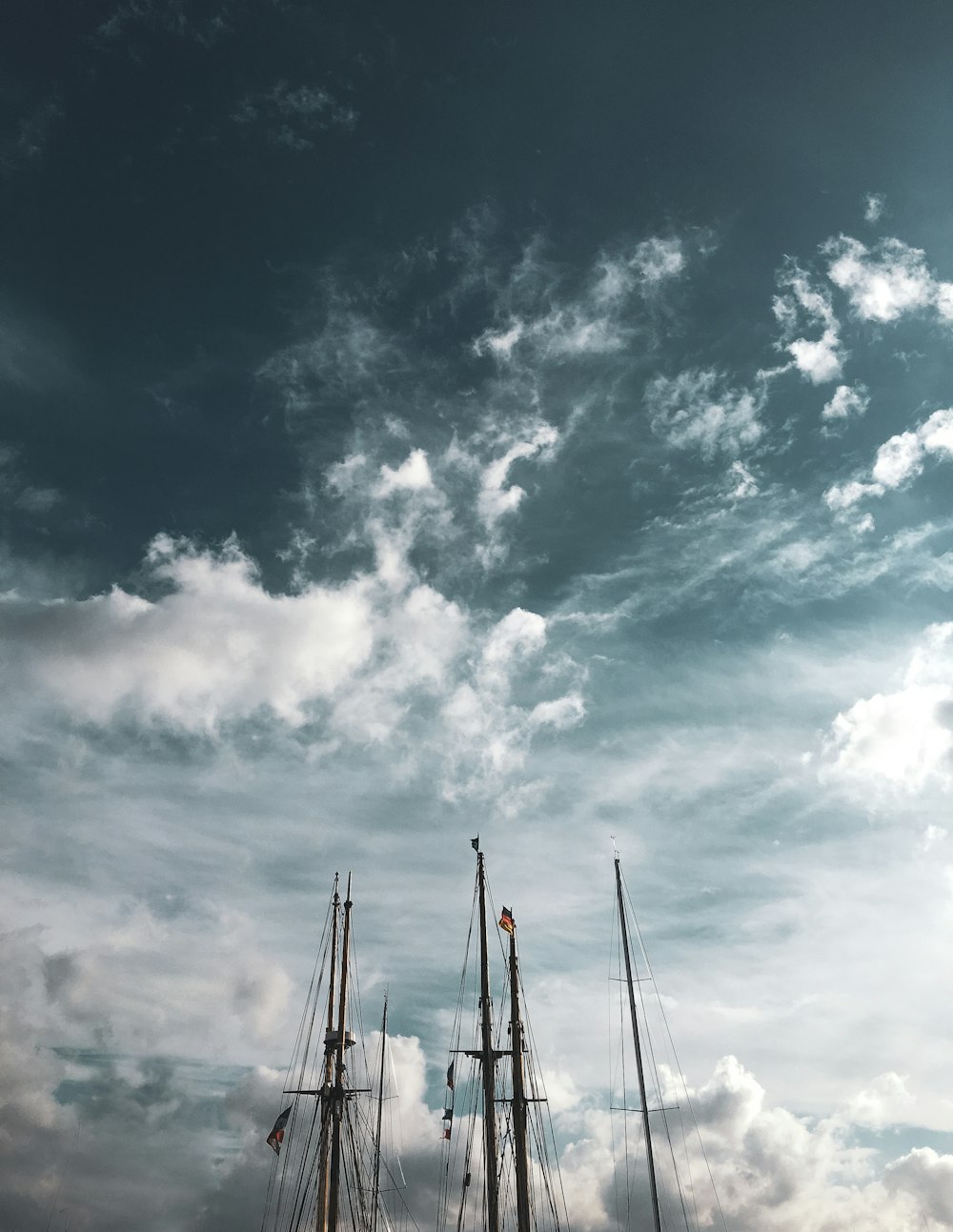 white and blue cloudy sky during daytime