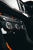 black and gray car stereo