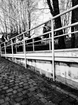 Photo showing clean, newly paved outdoor walkway with stone pavers.