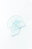 Minimalist cover art featuring sharp geometric shapes with glassmorphism transparency effects.
