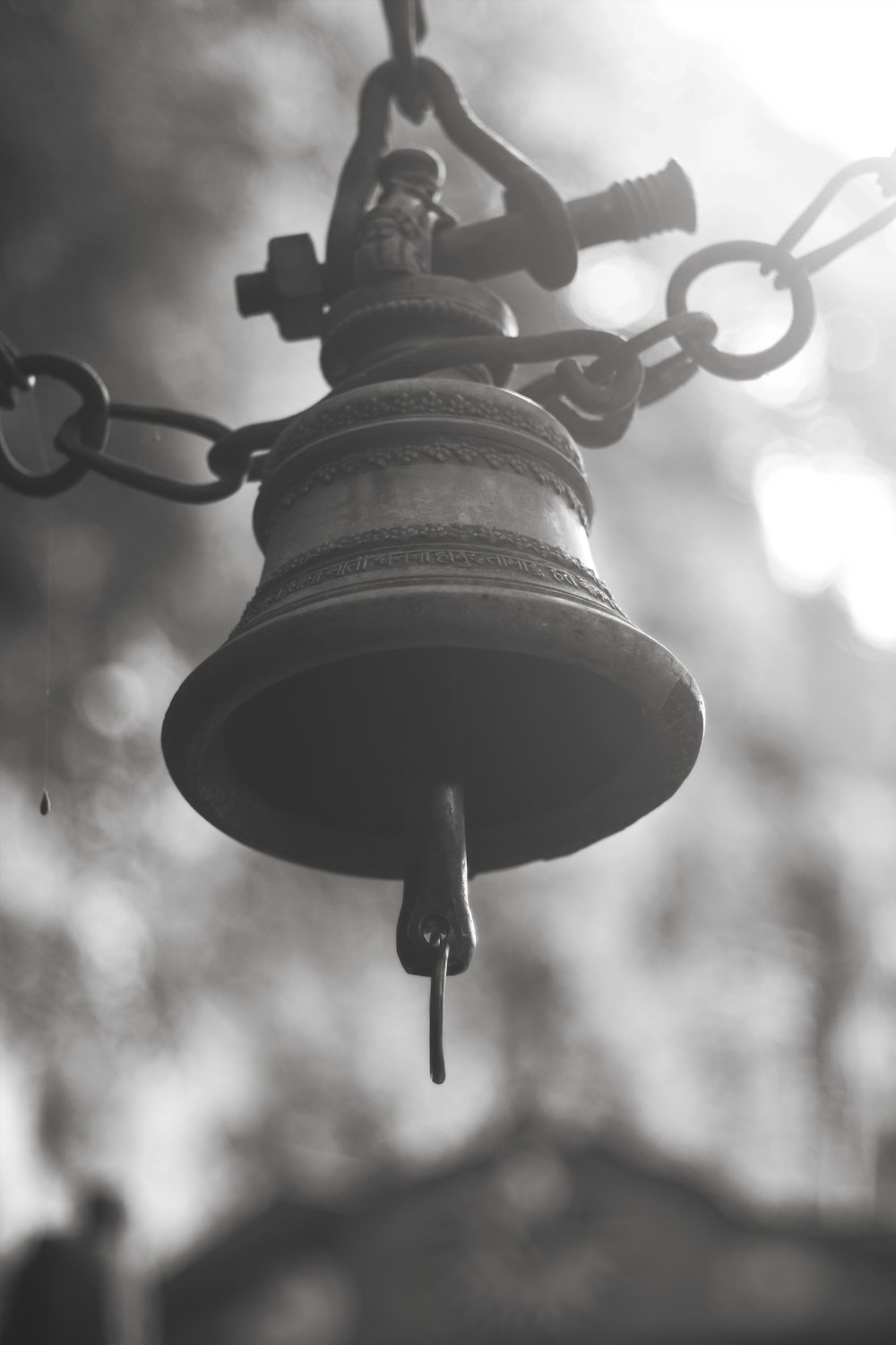 Suspension noir et blanc