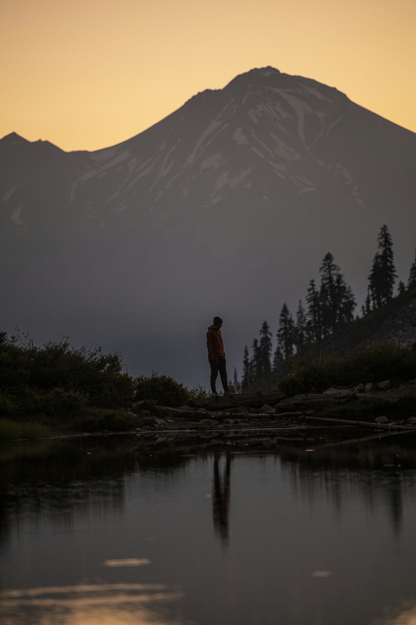 Canon EOS Ra sample photo. Silhouette of man standing photography