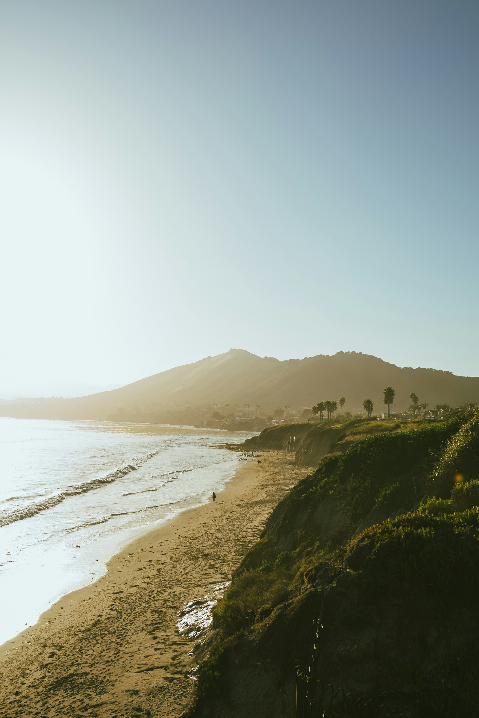 Sony a7R II + Sigma 24mm F1.4 DG HSM Art sample photo. People walking on beach photography