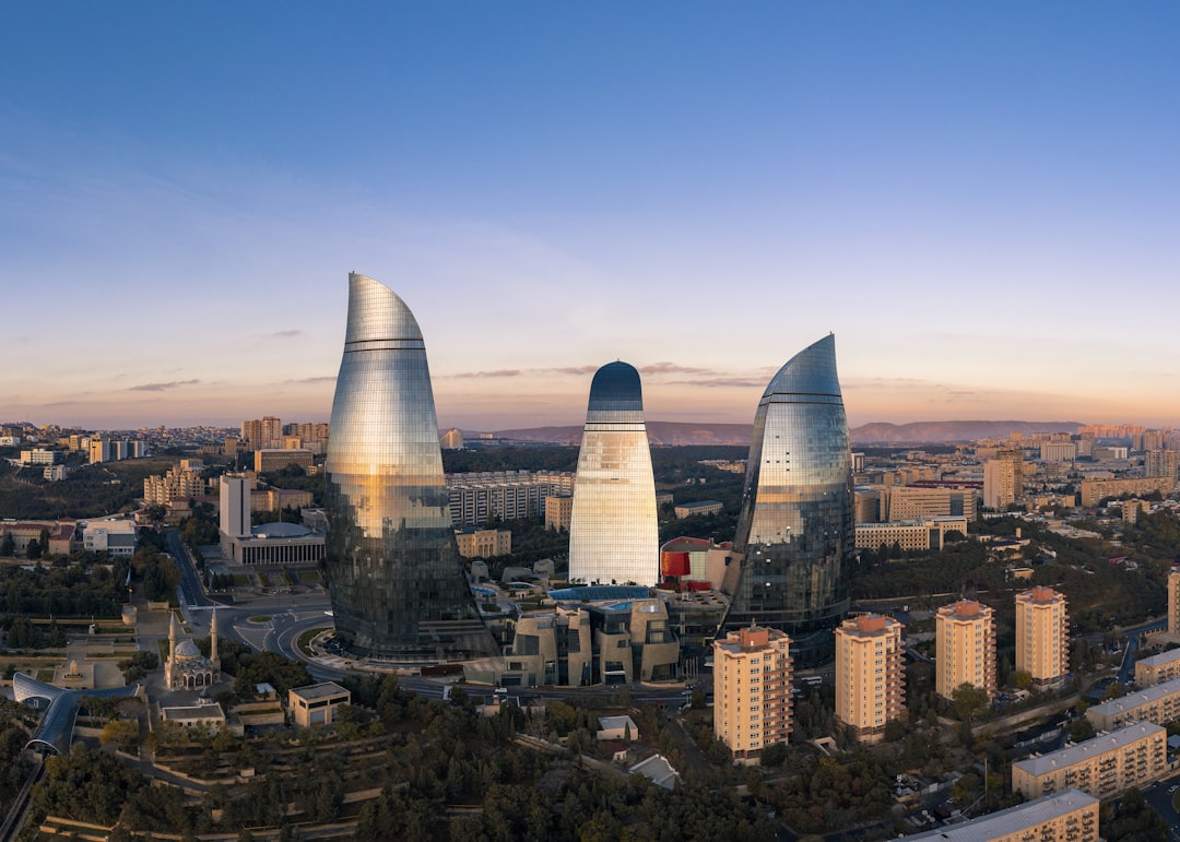 Baku city skyline, Azerbaijan