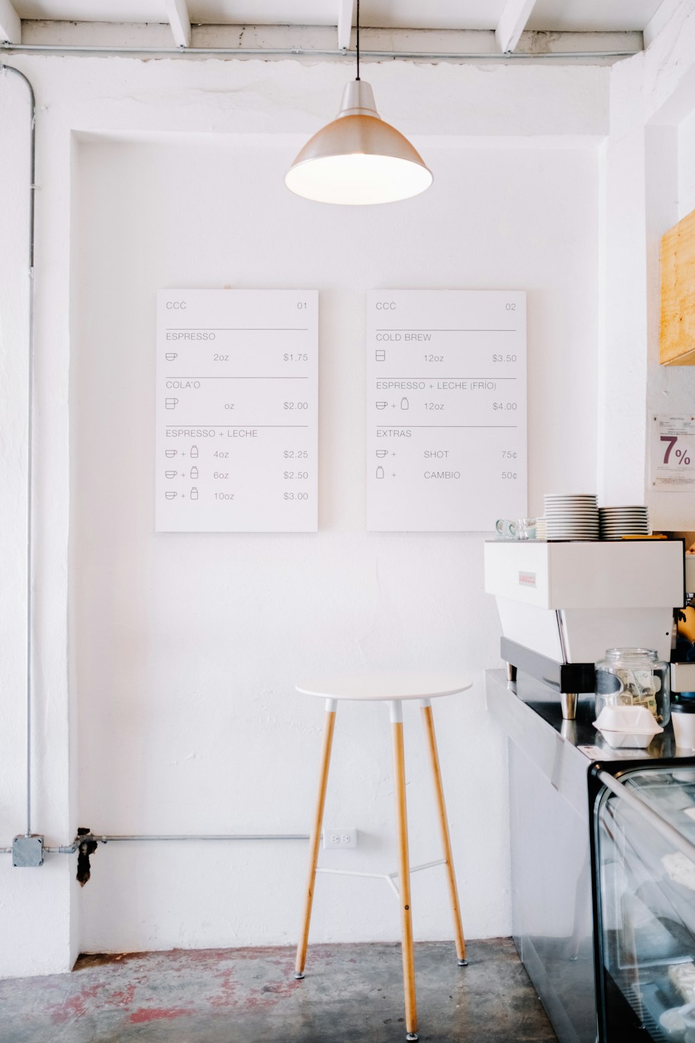 white board mounted on white wall