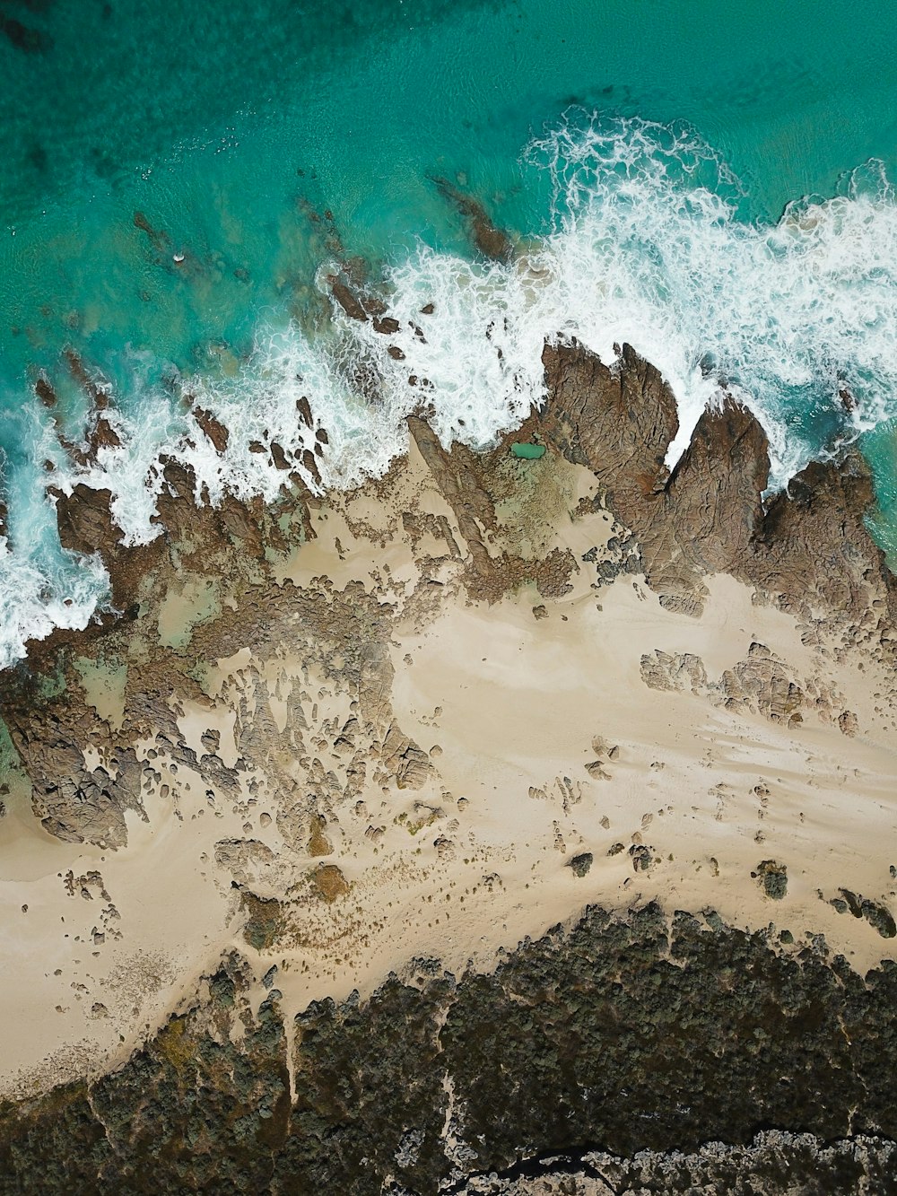 aerial view of beach during daytime