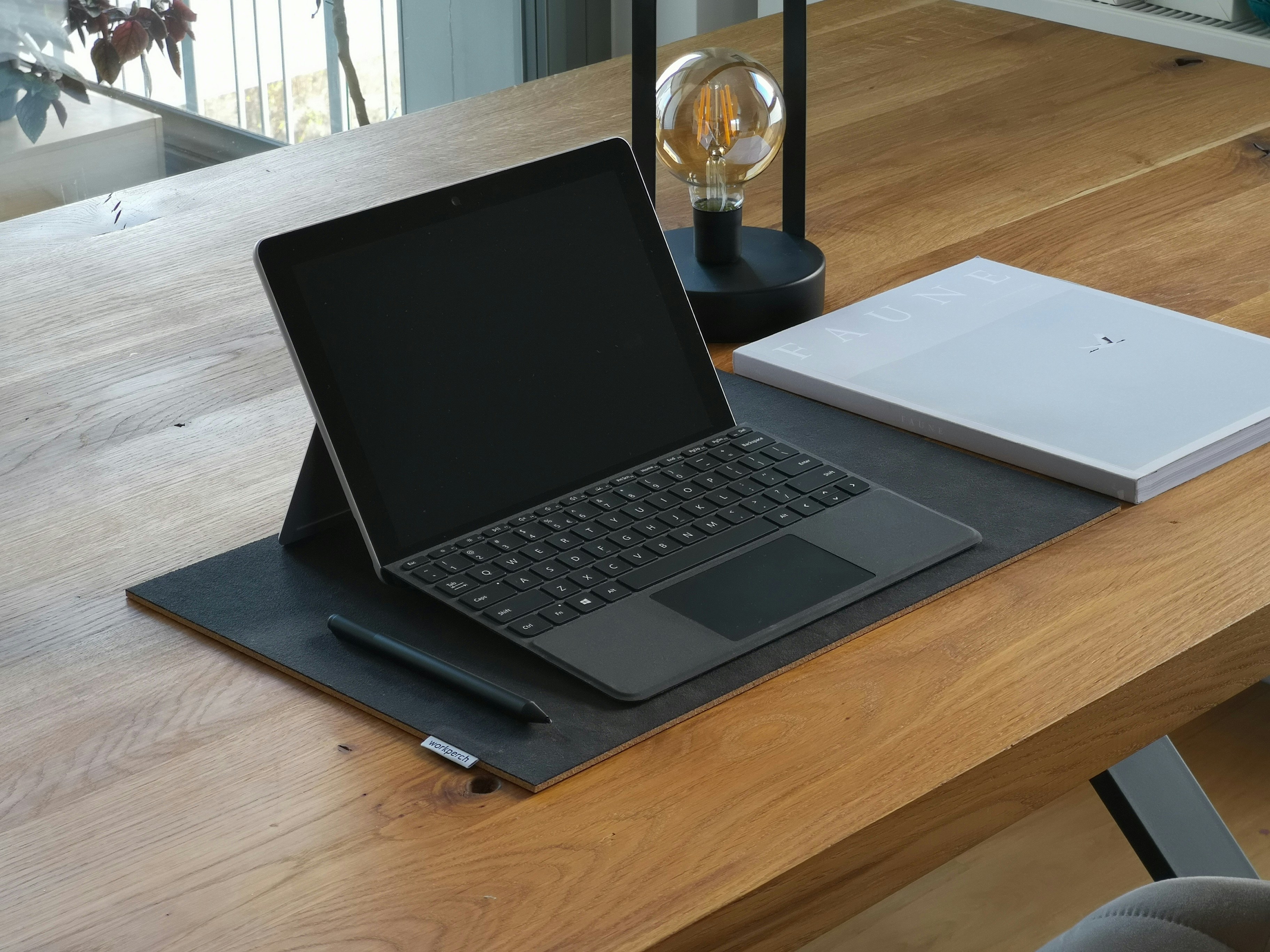 Lenovo ThinkPad laptop on a desk